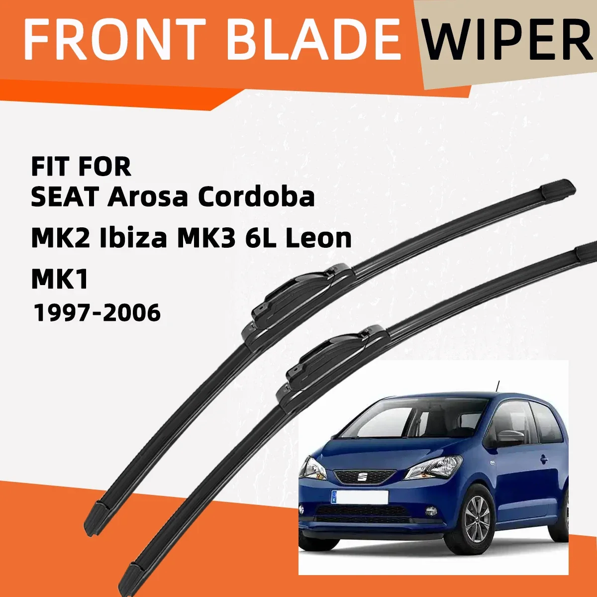 Double Rubber Car Wiper for SEAT Arosa Cordoba MK2 Ibiza MK3 6L Leon MK1 Front Blade Brushes Accessorie Windscreen Wiper Parts
Double Rubber Car Wiper for SEAT Arosa Cordoba MK2 Ibiza MK3 6L Leon MK1 Front Blade Brushes Accessorie Windscreen Wiper Parts