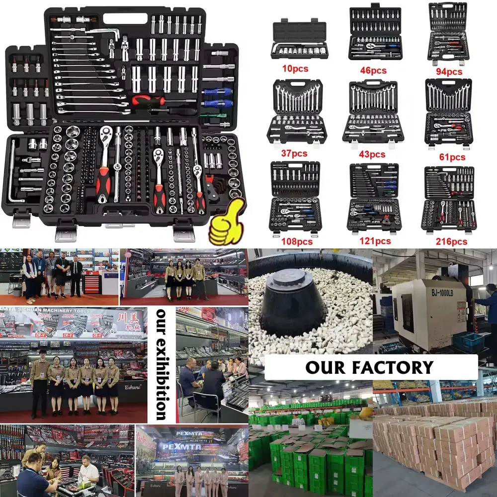 1/2" 1/4" 3/8" Socket Set Garage Auto Repair Tool Set OEM ODM 82 94 108 121 216pcs Set Essential Mechanic Tools
1/2" 1/4" 3/8" Socket Set Garage Auto Repair Tool Set OEM ODM 82 94 108 121 216pcs Set Essential Mechanic Tools