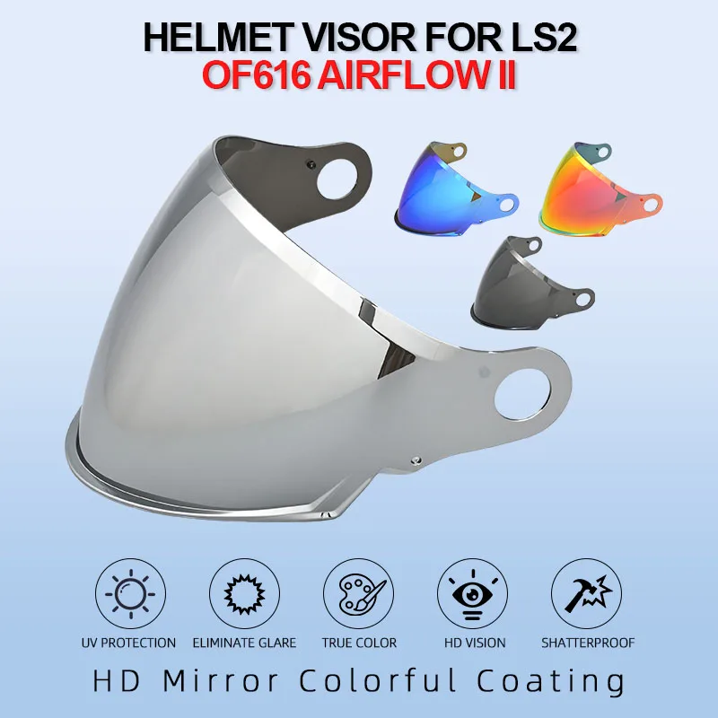 Motorcycle Half Helmet Visor For LS2 OF616 Airflow Il Lens Windshield Sun Protection Anti-Scratch For of616 Cascos Accessories
Motorcycle Half Helmet Visor For LS2 OF616 Airflow Il Lens Windshield Sun Protection Anti-Scratch For of616 Cascos Accessories