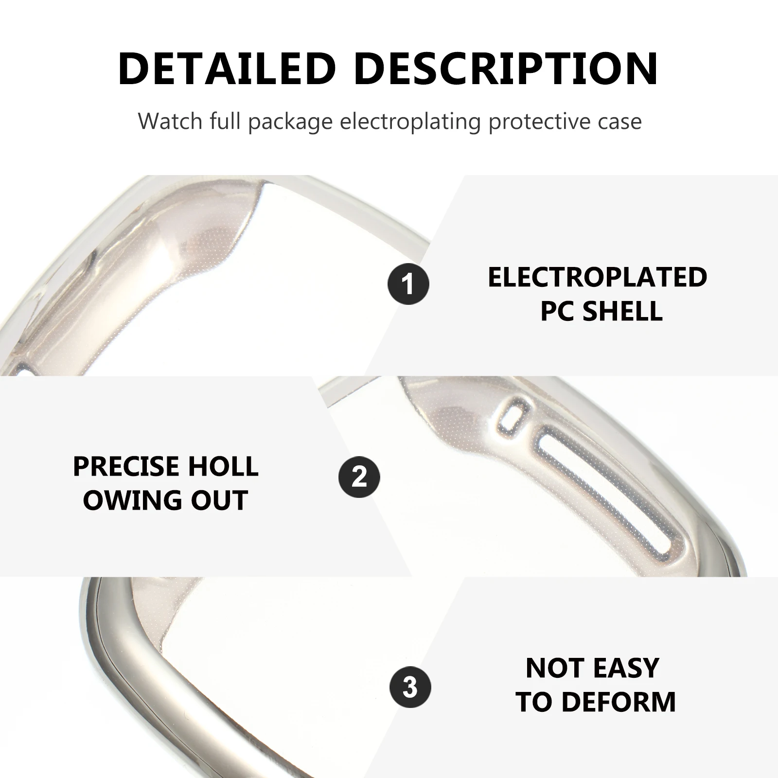 1Pc Electroplated Protective Watch Screen Cover Precise Cutout Scratchproof for Versa3 Sense Accessories
1Pc Electroplated Protective Watch Screen Cover Precise Cutout Scratchproof for Versa3 Sense Accessories