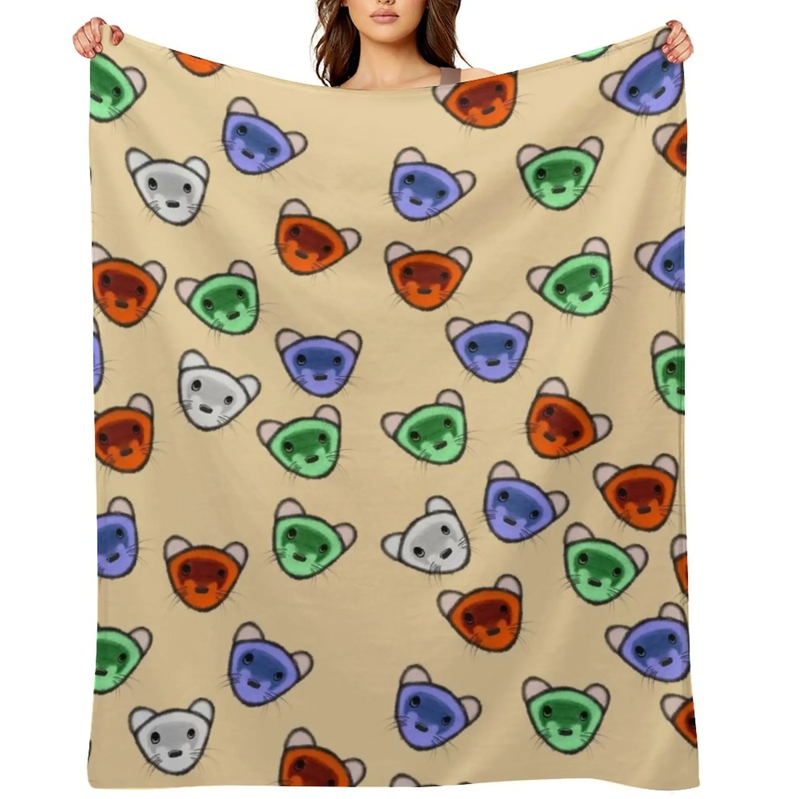RGB Ferrets Throw Blanket Sleeping Bag Quilt Furry for sofa Blankets
RGB Ferrets Throw Blanket Sleeping Bag Quilt Furry for sofa Blankets
