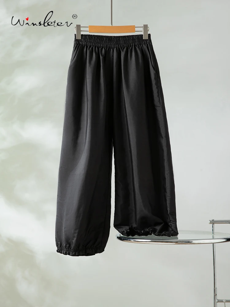 Winsleter-100%Real Silk Doupion Elegant Trousers, Elastic Waist Ruffles, Women Casual Bloomers Pants, 2026 Summer New B66177CC
Winsleter-100%Real Silk Doupion Elegant Trousers, Elastic Waist Ruffles, Women Casual Bloomers Pants, 2026 Summer New B66177CC
