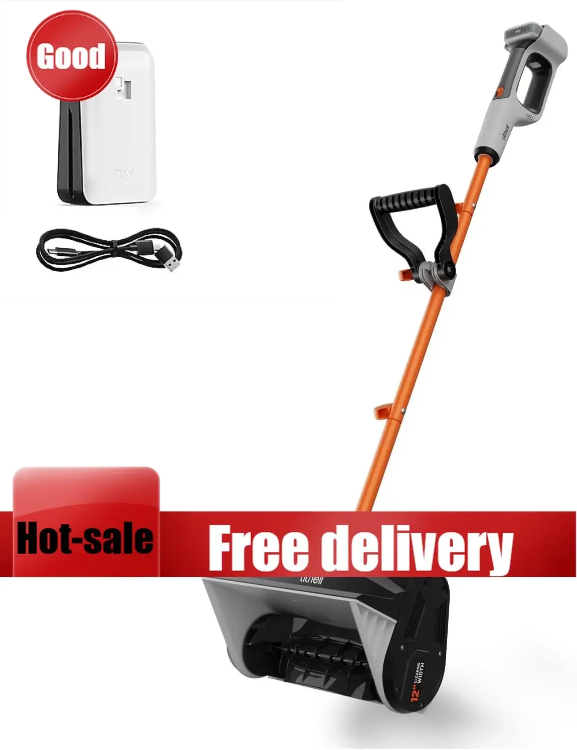 Hi-Q Cordless Snow Shovel, 20V 12'' Electric Snow Blower for Driveway, Battery Powered Snow Thrower, 4.0Ah Battery Included
Hi-Q Cordless Snow Shovel, 20V 12'' Electric Snow Blower for Driveway, Battery Powered Snow Thrower, 4.0Ah Battery Included
