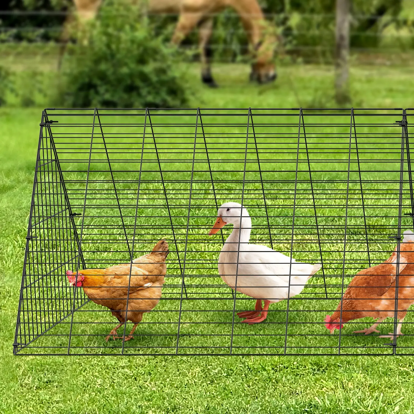 Chicken Tunnels, 118.1 X 28 X 24.2 Inch (LxWxH) Chicken Tunnels For Yard, Portable Chicken Tunnels For Outside Easy
Chicken Tunnels, 118.1 X 28 X 24.2 Inch (LxWxH) Chicken Tunnels For Yard, Portable Chicken Tunnels For Outside Easy