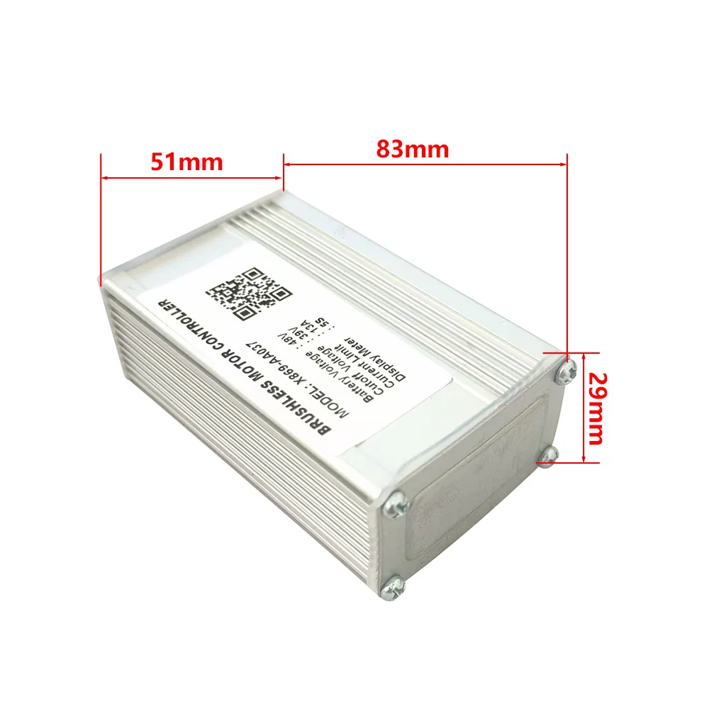 48V 13A Brushless Motor Controller X869-AA037 Electric Bicycle Scooter Speed Controller with 5S Protocol Display
48V 13A Brushless Motor Controller X869-AA037 Electric Bicycle Scooter Speed Controller with 5S Protocol Display