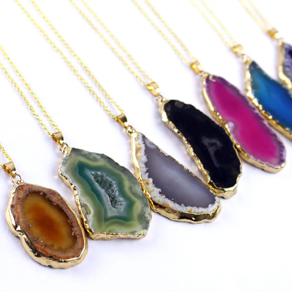 3 Pcs Gold-wrapped Agate Hanging Decoration Stone Pendant Accessories Charm DIY Jewelry
3 Pcs Gold-wrapped Agate Hanging Decoration Stone Pendant Accessories Charm DIY Jewelry