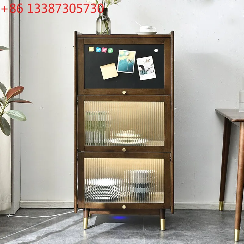 Solid wood bookcase with door living room Nordic glass door storage cabinet floor to ceiling cabinet
Solid wood bookcase with door living room Nordic glass door storage cabinet floor to ceiling cabinet