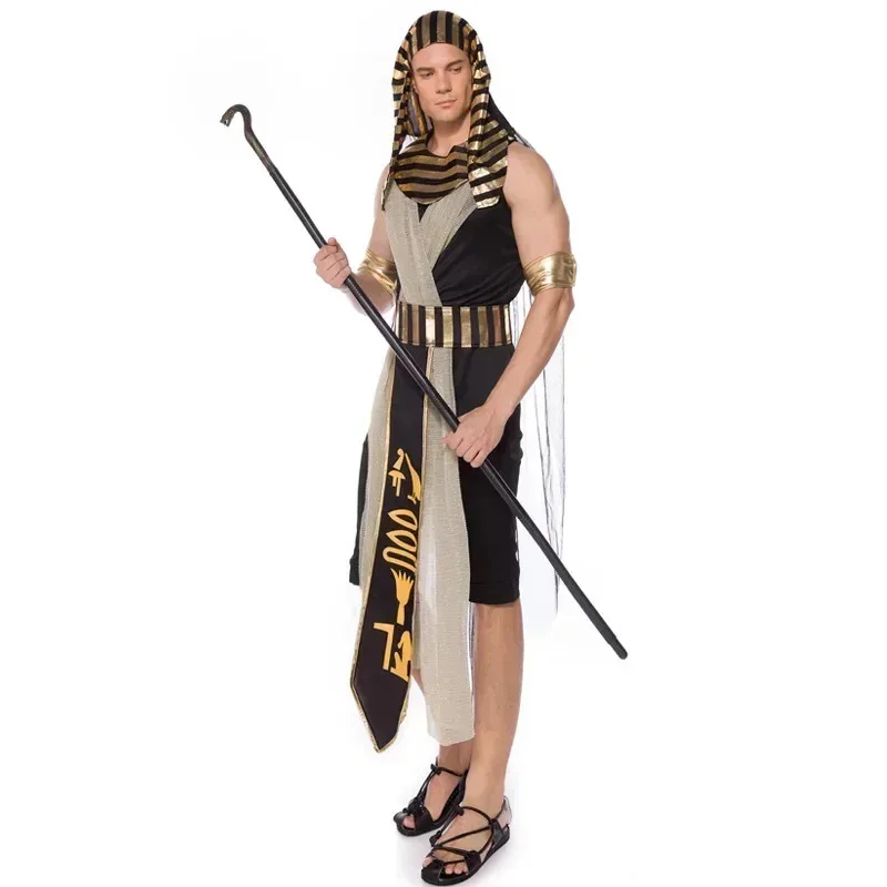 Adult Pharaoh Costume Ancient Egypt King Suit for Men New Arrival Halloween Carnival Party Dress up Cosplay
Adult Pharaoh Costume Ancient Egypt King Suit for Men New Arrival Halloween Carnival Party Dress up Cosplay