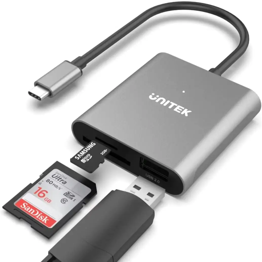 Unitek USB C Hub with SD Micro SD TF Card Reader 3-in-1 Aluminum USB 3.1 5Gbps Adapter for MacBook Windows Linux Laptop PC
Unitek USB C Hub with SD Micro SD TF Card Reader 3-in-1 Aluminum USB 3.1 5Gbps Adapter for MacBook Windows Linux Laptop PC