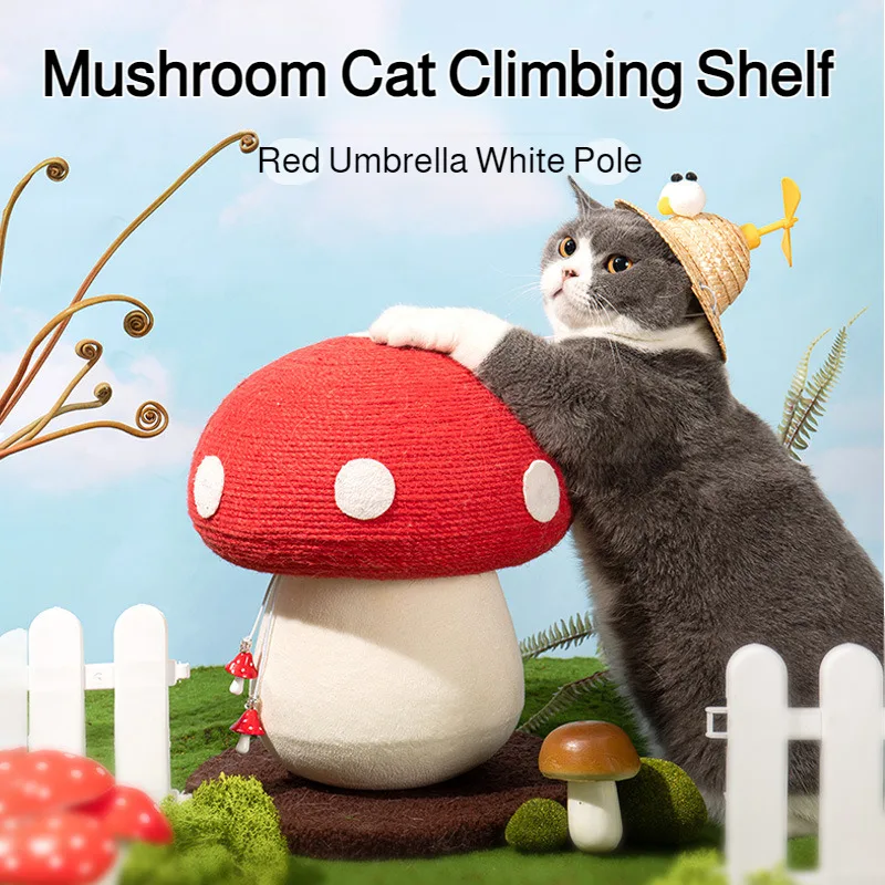 Extended Cat Scratching Pole Cat Scratching Ball Mushroom Styling novelty Cat Scratching Shelf soft and skinfriendly Large base
Extended Cat Scratching Pole Cat Scratching Ball Mushroom Styling novelty Cat Scratching Shelf soft and skinfriendly Large base