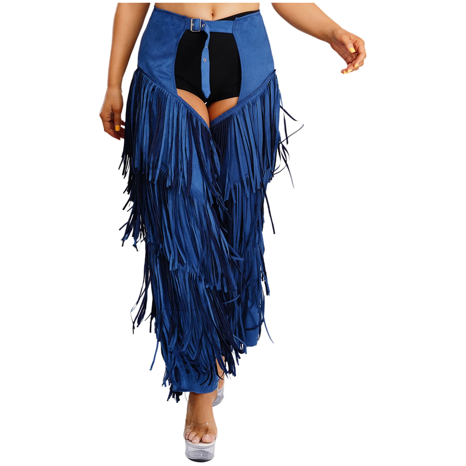 Mens Western Cowboy Chaps Carnival Cosplay Costume Open Crotch Pants Adults Layered Fringe Buckles Hippie Motorcycle Trousers
Mens Western Cowboy Chaps Carnival Cosplay Costume Open Crotch Pants Adults Layered Fringe Buckles Hippie Motorcycle Trousers