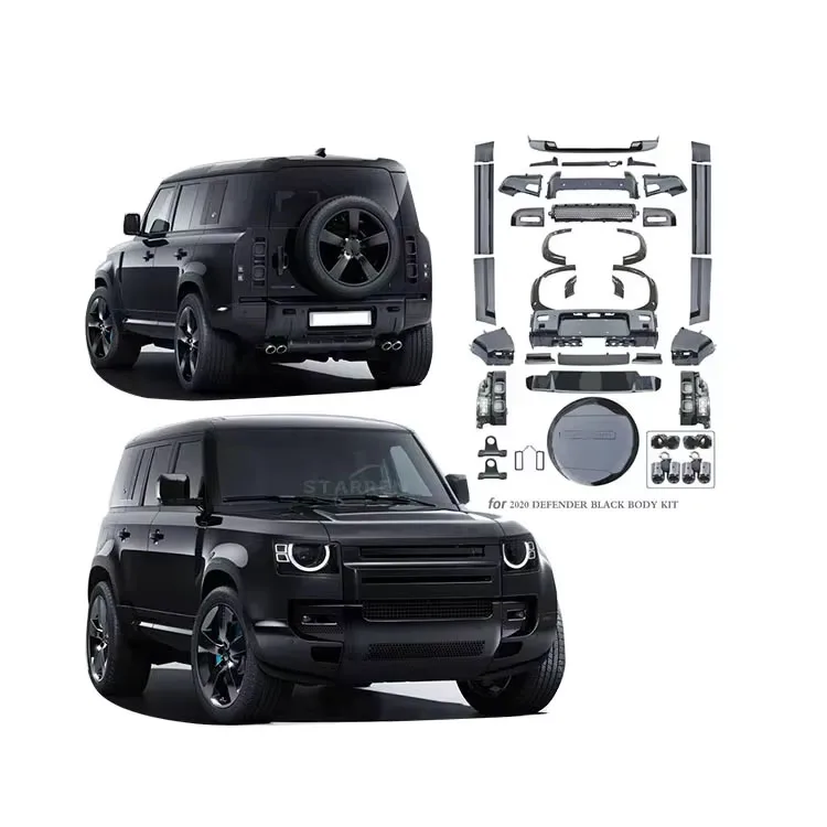 Front and Rear Bumpers Side Skirt Upgrade 20 Models Upgraded Defender 007 Limited Edition Black Body Kit for Land Rover
Front and Rear Bumpers Side Skirt Upgrade 20 Models Upgraded Defender 007 Limited Edition Black Body Kit for Land Rover