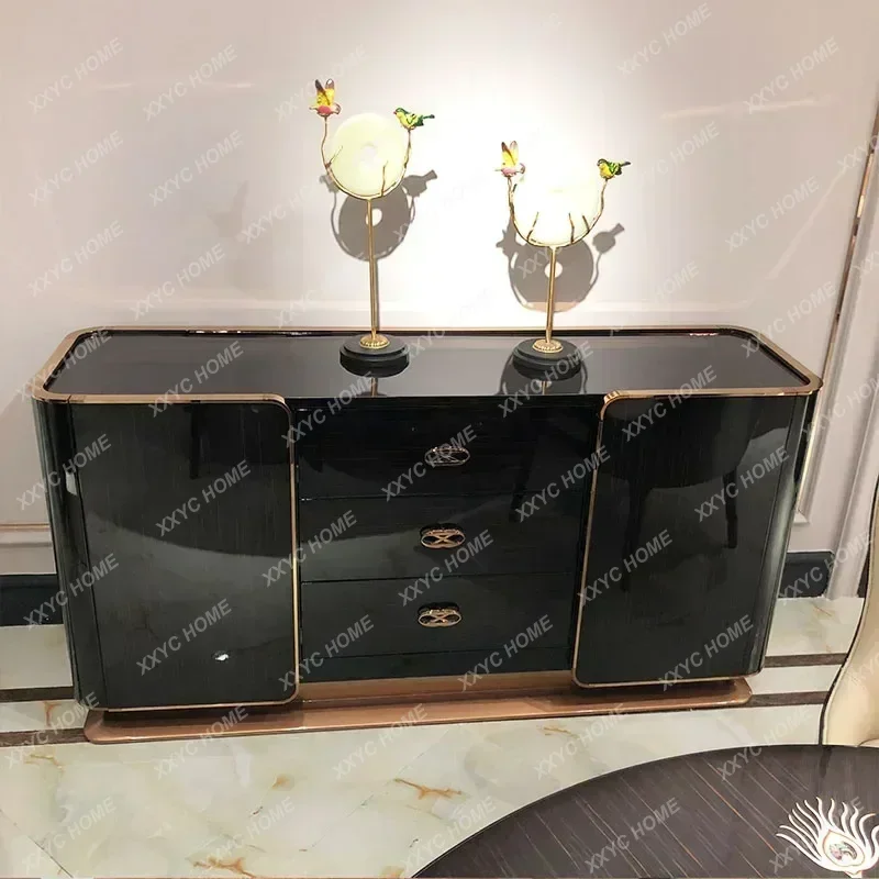 A Modern high-end custom art furniture porch cabinet Italian light luxury restaurant solid wood sideboard
A Modern high-end custom art furniture porch cabinet Italian light luxury restaurant solid wood sideboard