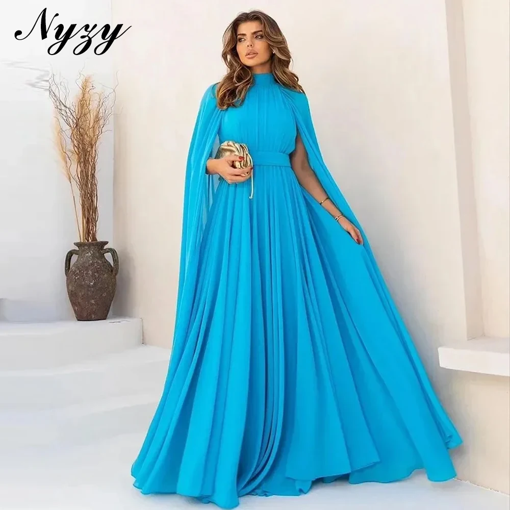 NYZY M440 High Neck Cloak Long Sleeves Arabic Party Evening Gowns Long Mother of the Bride Groom Dresses Customized 2025
NYZY M440 High Neck Cloak Long Sleeves Arabic Party Evening Gowns Long Mother of the Bride Groom Dresses Customized 2025