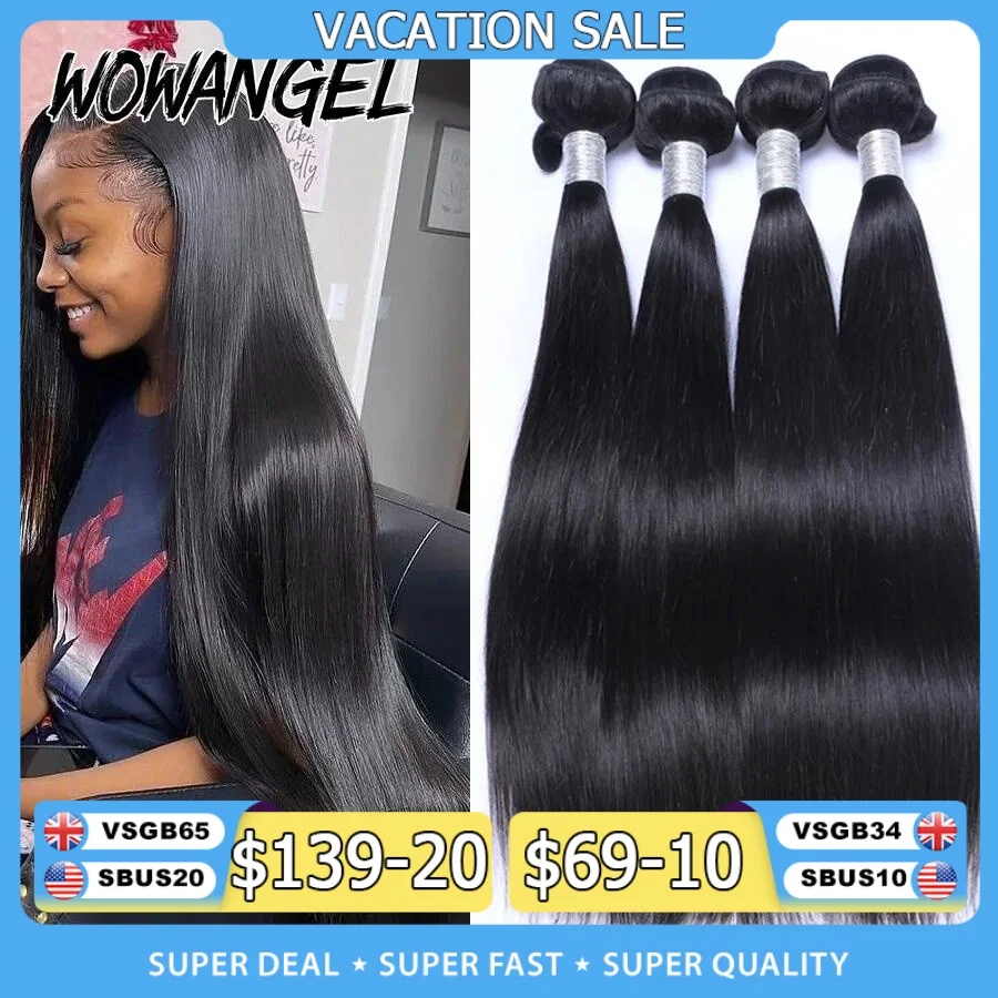 Wow Angel 28 30inch Bone Straight Human Hair Bundles 1/3/4 pieces 10A Peruvian Remy Hair Extensions Weave Bundles Virgin Hair
Wow Angel 28 30inch Bone Straight Human Hair Bundles 1/3/4 pieces 10A Peruvian Remy Hair Extensions Weave Bundles Virgin Hair