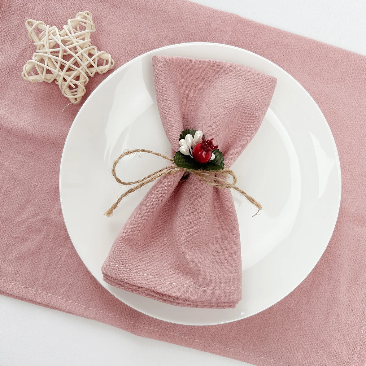 4PC 30X45CM Cotton Cloth Wedding Napkins Dinner Kitchen Tea Towels Table Pink Christmas Party Supply Home Banquet Decor
4PC 30X45CM Cotton Cloth Wedding Napkins Dinner Kitchen Tea Towels Table Pink Christmas Party Supply Home Banquet Decor