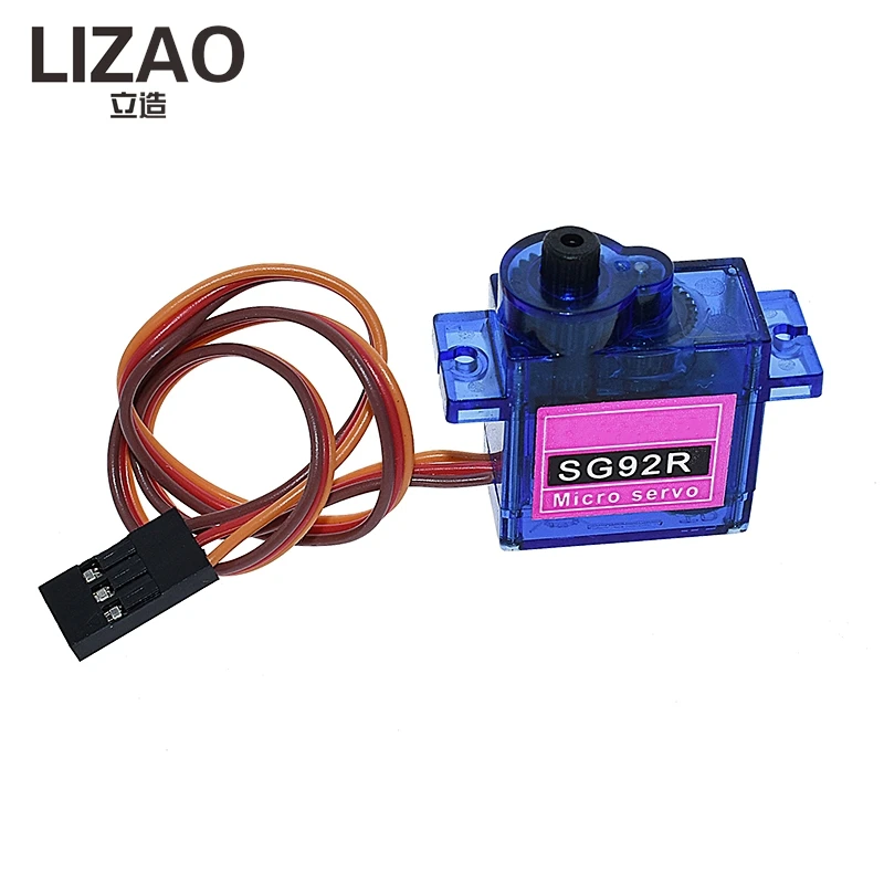 LIZAO SG92R 9g Micro Servo 180° 360° Rotation 2.5KG Torque Nylon Carbon Fiber Gear Replacement for SG90 RC Aeromodelling Parts
LIZAO SG92R 9g Micro Servo 180° 360° Rotation 2.5KG Torque Nylon Carbon Fiber Gear Replacement for SG90 RC Aeromodelling Parts