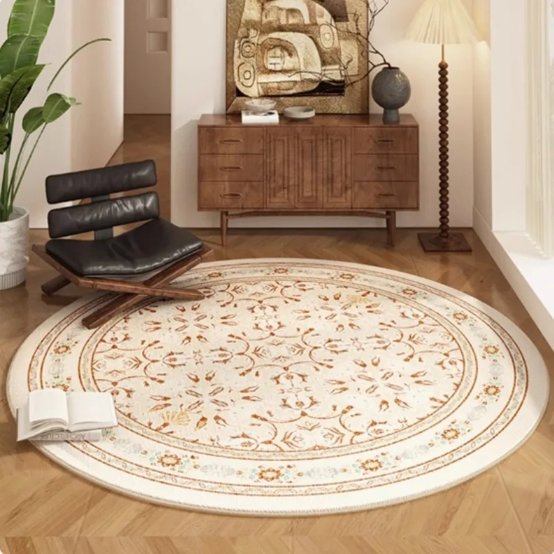Elegant Floral Round Carpet – Thick & Anti-Slip Plush Mat, Premium Living Room Decor with Classic White Base Design
Elegant Floral Round Carpet – Thick & Anti-Slip Plush Mat, Premium Living Room Decor with Classic White Base Design