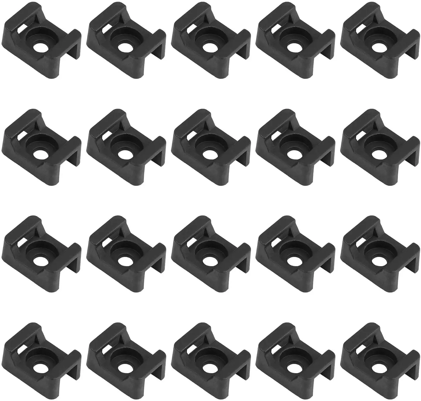 50Pcs Cable Tie Mounting Zip Tie Base 5 mm(M5) Screw Hole 23x16x9(L*W*H) mm Cord Tie Mount Wire Tie Holder Fix Bottom Wire Manag
50Pcs Cable Tie Mounting Zip Tie Base 5 mm(M5) Screw Hole 23x16x9(L*W*H) mm Cord Tie Mount Wire Tie Holder Fix Bottom Wire Manag