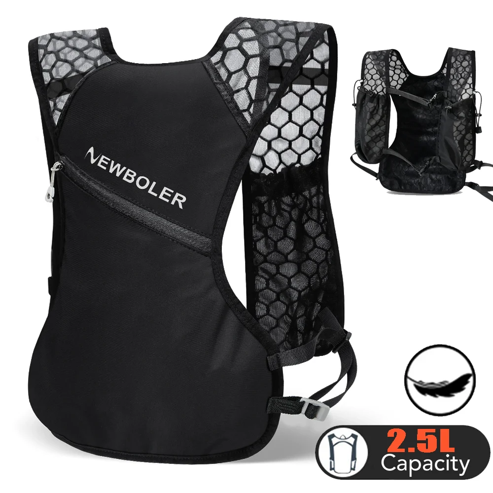 NEWBOLER-легкий рюкзак для бега, жилет для гидратации, подходит для велосипедных марафонов, сверхлегкий и портативный, 2,5 л
NEWBOLER-легкий рюкзак для бега, жилет для гидратации, подходит для велосипедных марафонов, сверхлегкий и портативный, 2,5 л