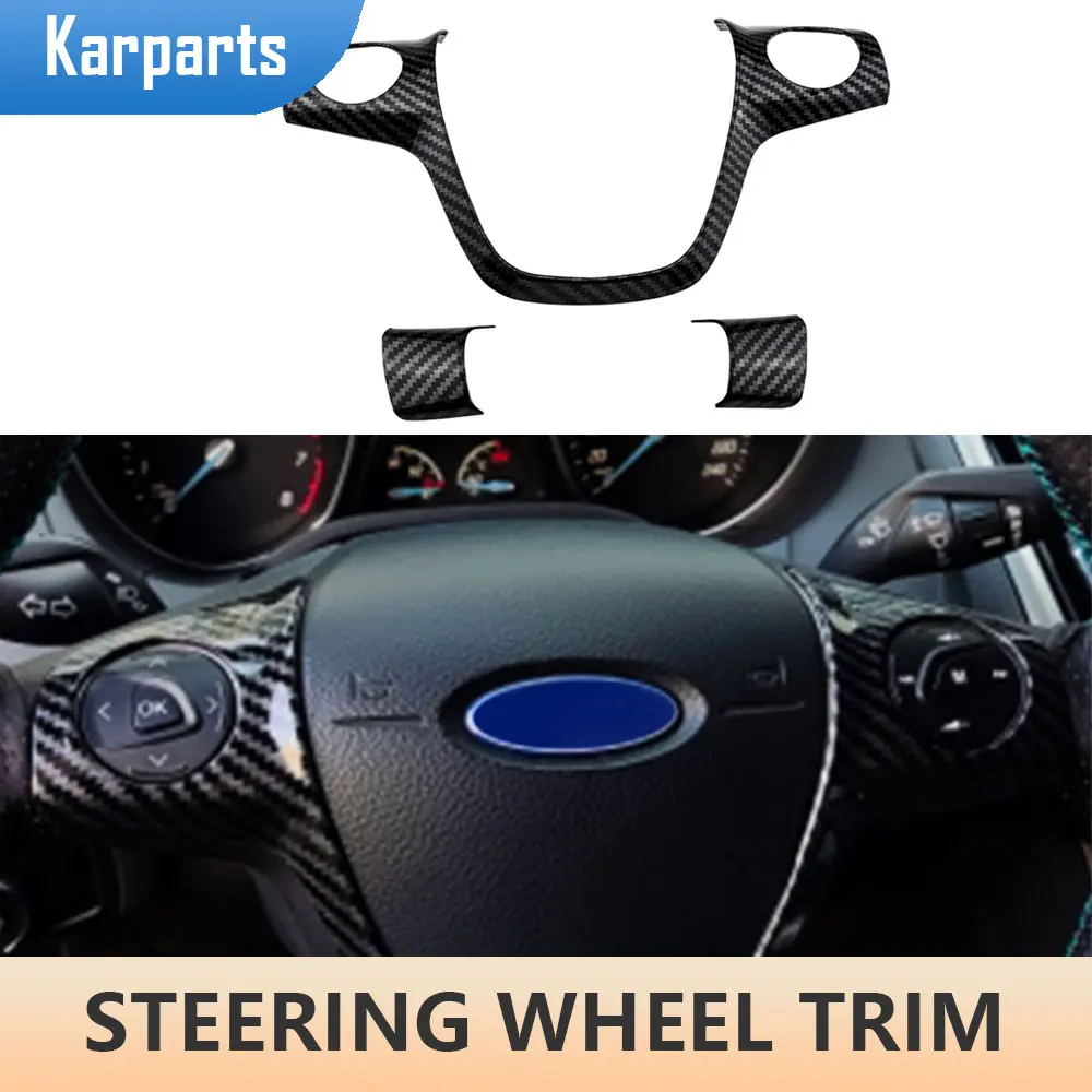 Car Steering Wheel Panel Trim Cover Decoration Sticker for Ford Focus 3 MK3 Sedan Hatchback Kuga Escape 2012 - 2014 Accessories
Car Steering Wheel Panel Trim Cover Decoration Sticker for Ford Focus 3 MK3 Sedan Hatchback Kuga Escape 2012 - 2014 Accessories