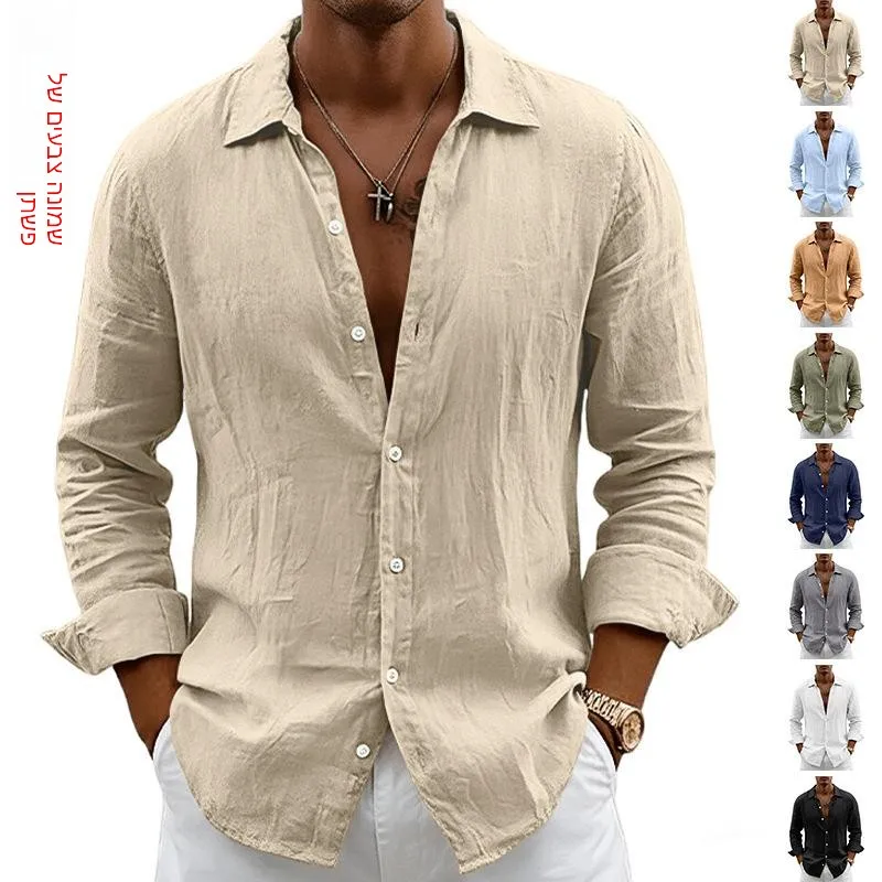 Men's Spring New Loose Fit Long Sleeve Linen Open Cardigan Thin Shirt Versatile Pure Color Casual Fashionable Comfortable
Men's Spring New Loose Fit Long Sleeve Linen Open Cardigan Thin Shirt Versatile Pure Color Casual Fashionable Comfortable