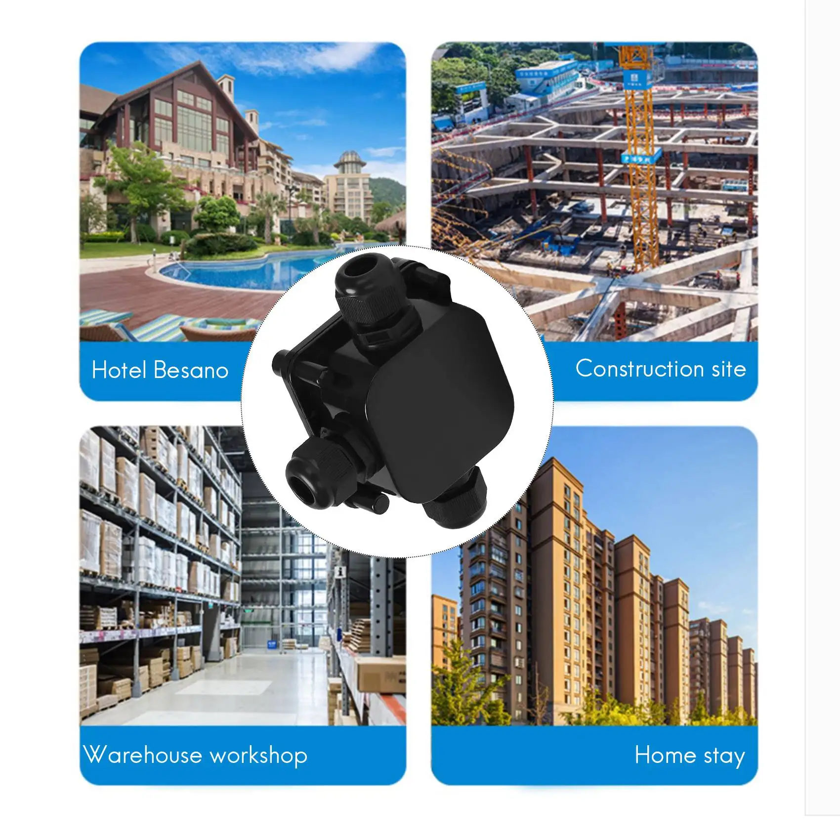 Box Waterproof IP68 External Electrical Junction Box 3 Way Cable Connector Outdoor For 5.5Mm-10.2Mm (Pack Of 8)-AA70
Box Waterproof IP68 External Electrical Junction Box 3 Way Cable Connector Outdoor For 5.5Mm-10.2Mm (Pack Of 8)-AA70