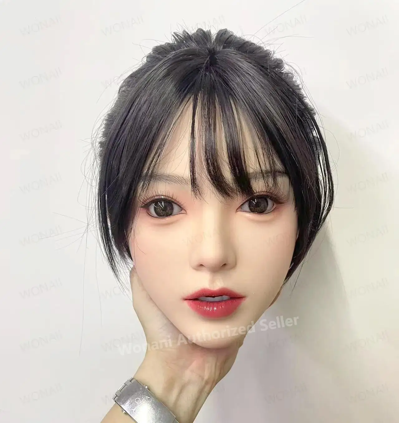 Real-life size 1:1 Silicone Dummy Head, Model K-Y64 with M16 Screw Interface, With Wig Teeth Tongue and Pupils-1349
Real-life size 1:1 Silicone Dummy Head, Model K-Y64 with M16 Screw Interface, With Wig Teeth Tongue and Pupils-1349