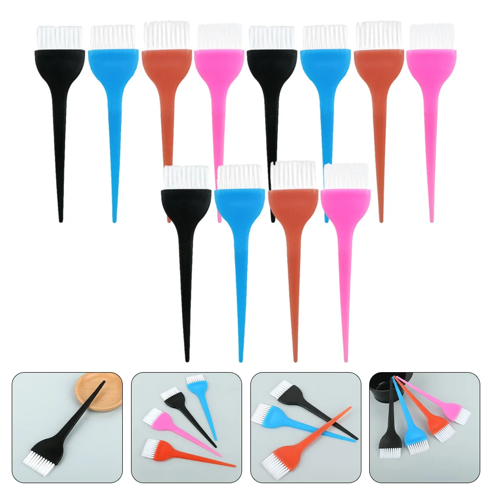 12Pcs Hair Dye Brush Color Bowls Brush Set Flexible Stiff Bristles Smooth Application Salon Home Hair Coloring Tool Applicator
12Pcs Hair Dye Brush Color Bowls Brush Set Flexible Stiff Bristles Smooth Application Salon Home Hair Coloring Tool Applicator