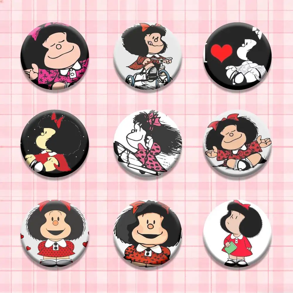 Cartoon M-Mafalda Cute Badges Creative Tinplate Button PinsBrooch Badge Clothes Backpack
Cartoon M-Mafalda Cute Badges Creative Tinplate Button PinsBrooch Badge Clothes Backpack
