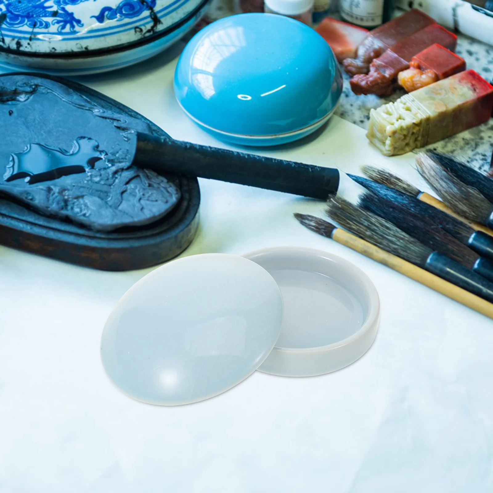 1Set Ceramic Watercolor Mixers Multi-Layer Stackable Ink Trays for Traditional Painting Art Projects Water Dropper Porcelain
1Set Ceramic Watercolor Mixers Multi-Layer Stackable Ink Trays for Traditional Painting Art Projects Water Dropper Porcelain