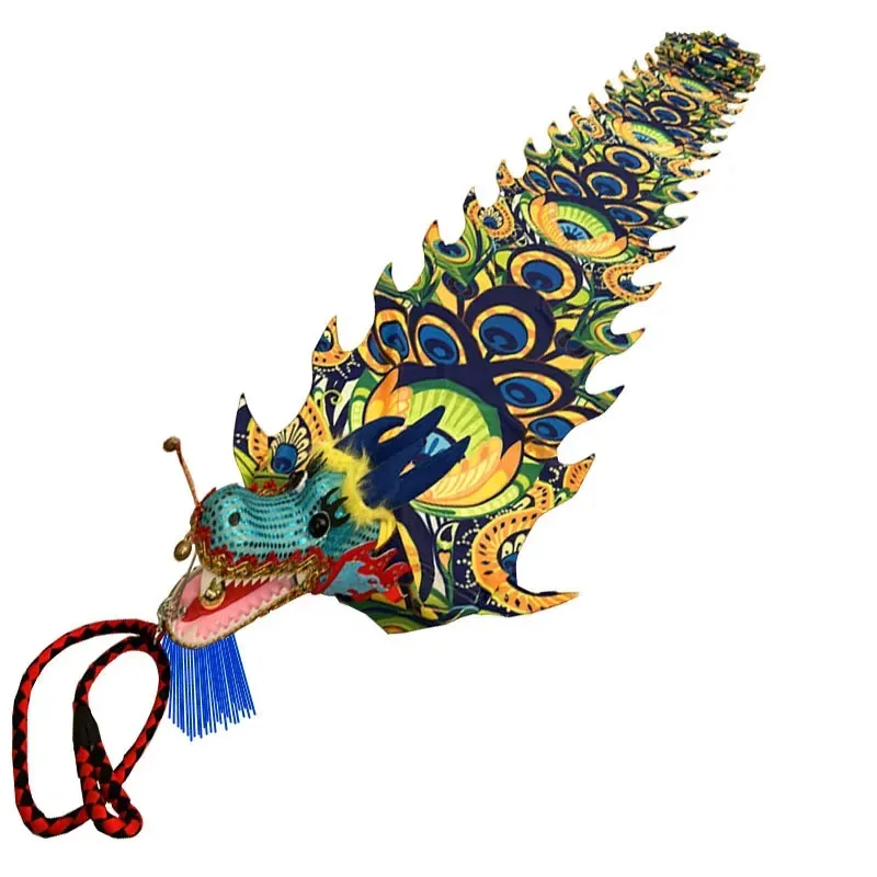 Peacock Pattern Dragon Dance Ribbon With Head Chinese Year Gift Festival Performance Props Outdoor Fitness Wu Long Productsc;3.k
Peacock Pattern Dragon Dance Ribbon With Head Chinese Year Gift Festival Performance Props Outdoor Fitness Wu Long Productsc;3.k