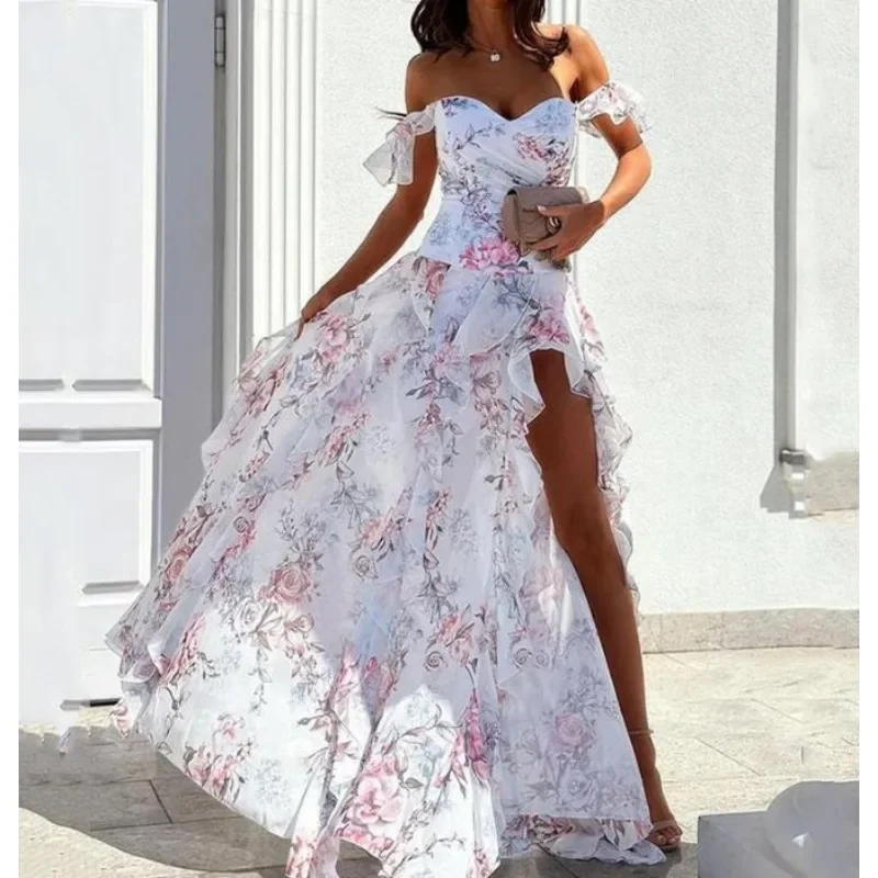 Elegant Party Dresses for Women 24 New Casual Fashion Print Trend Sexy Spicy Girl Off Shoulder Strap Split Waist Dress Vacation
Elegant Party Dresses for Women 24 New Casual Fashion Print Trend Sexy Spicy Girl Off Shoulder Strap Split Waist Dress Vacation