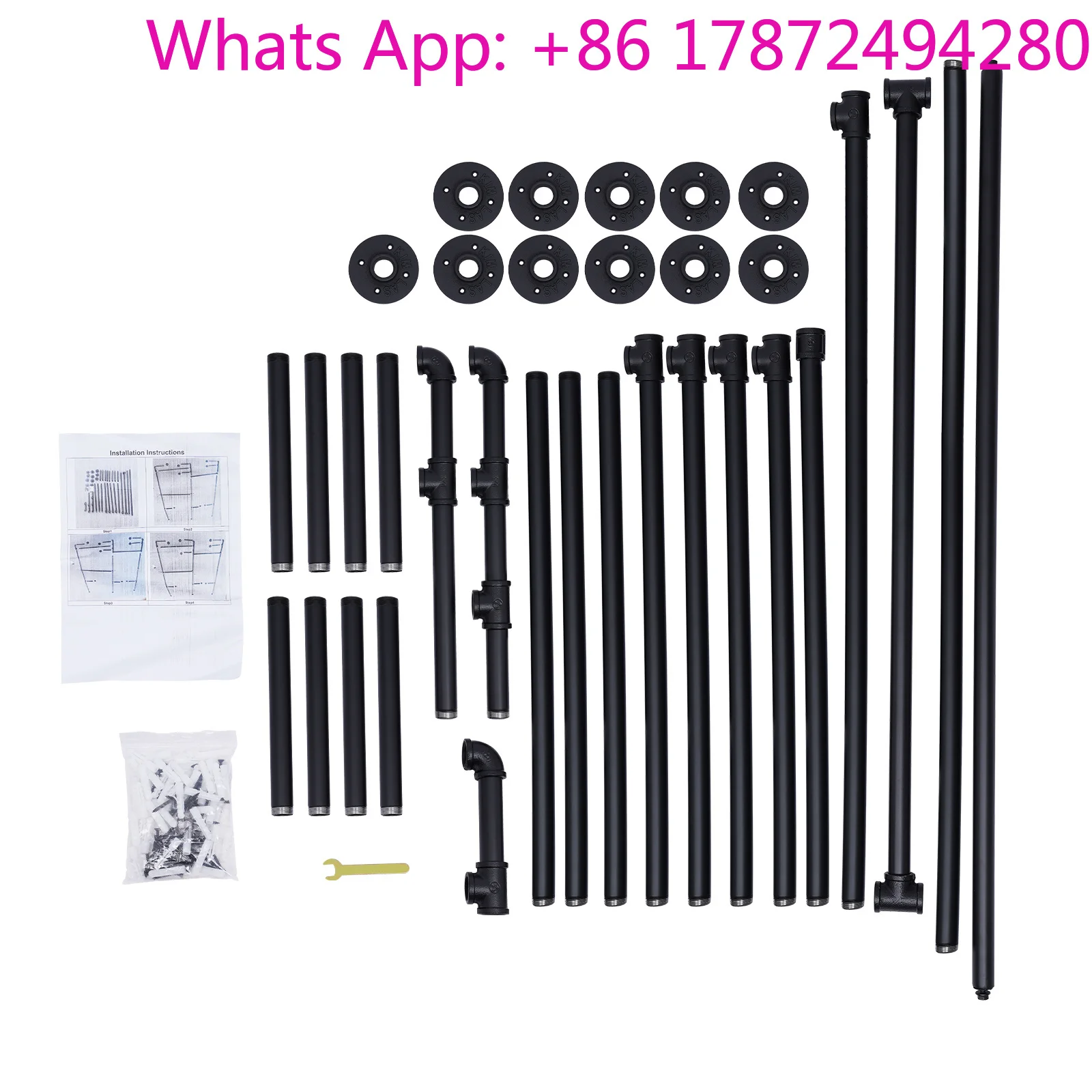 Best Quality Product Wall Mounted Commerial Industrial Pipe Clothing Rack Rod Garment Pipeline Vintage Display Rack
Best Quality Product Wall Mounted Commerial Industrial Pipe Clothing Rack Rod Garment Pipeline Vintage Display Rack
