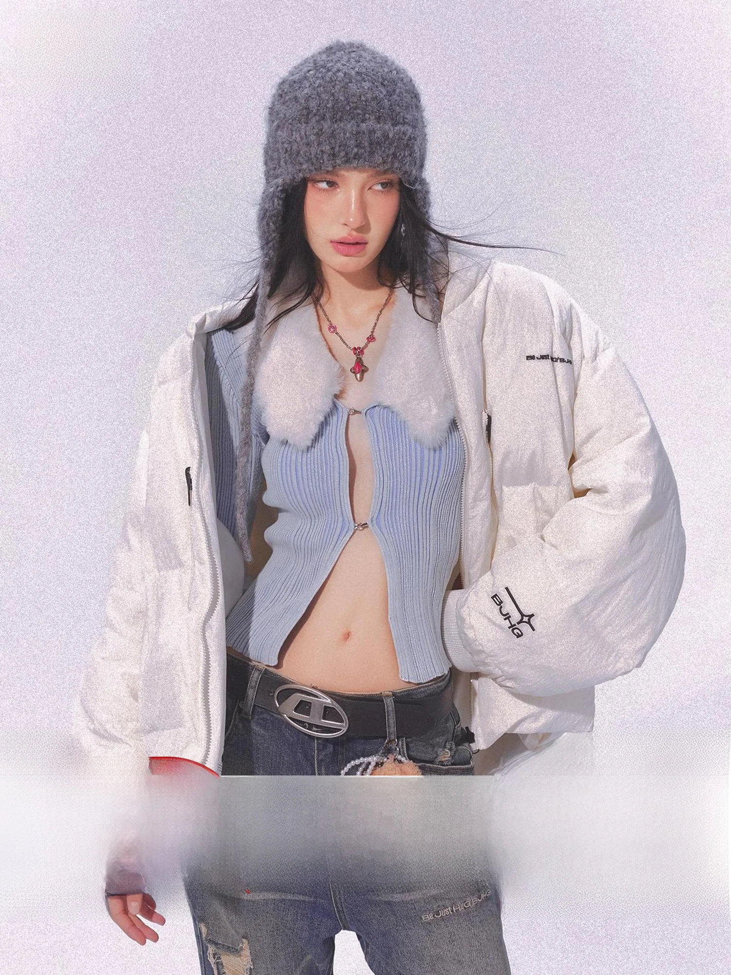 Double-Sided Two-Way Wearable Goose down Jaet Women's Thiened Winter Warm Coat Fce Lined Sweet Sle Straight Cut Nylon
Double-Sided Two-Way Wearable Goose down Jaet Women's Thiened Winter Warm Coat Fce Lined Sweet Sle Straight Cut Nylon