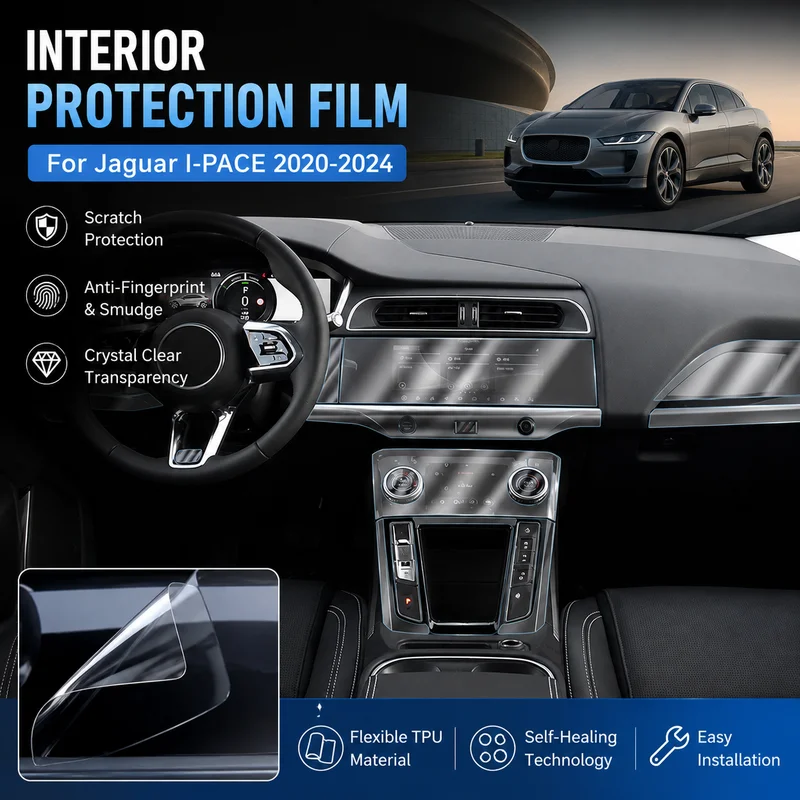Interior Film For Jaguar I-PACE 2020-2024 TPU Transparent Protection Car Accessories, Replacement Parts, Easy Installation
Interior Film For Jaguar I-PACE 2020-2024 TPU Transparent Protection Car Accessories, Replacement Parts, Easy Installation