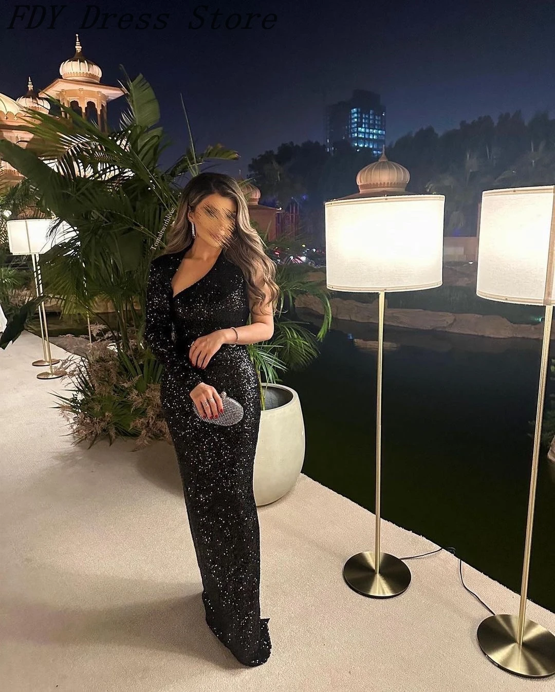 Vintage Mermaid Black Evening Dresses Long Sleeve Sequins Prom Dresses Floor Length Formal Occasion Party Dresses
Vintage Mermaid Black Evening Dresses Long Sleeve Sequins Prom Dresses Floor Length Formal Occasion Party Dresses