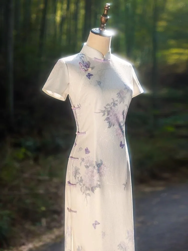 Butterfly Buckle Qipao 2025 New Chinese Style Dress for Petite Women, Daily Artistic Elegant Daily Dress for Young Ladies
Butterfly Buckle Qipao 2025 New Chinese Style Dress for Petite Women, Daily Artistic Elegant Daily Dress for Young Ladies
