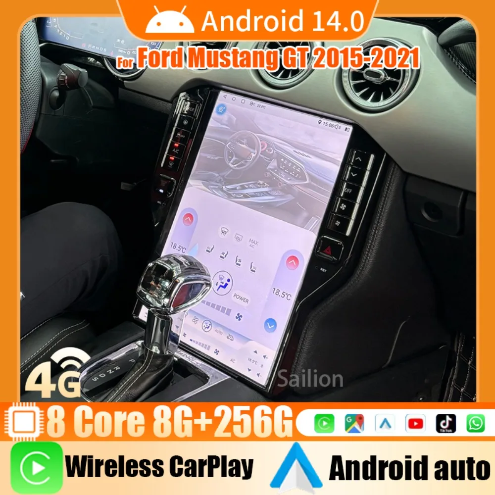 14.5" Android14 8+256GB For Ford Mustang GT 2015-2021 Car Intelligent Systems Tesla Style Head Unit GPS Navigation Video Player
14.5" Android14 8+256GB For Ford Mustang GT 2015-2021 Car Intelligent Systems Tesla Style Head Unit GPS Navigation Video Player