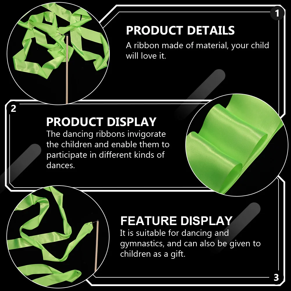 4Pcs Gymnastics Ribbons for Dancing and Performance Colored Belts to Improve Physical Functions Easy to
4Pcs Gymnastics Ribbons for Dancing and Performance Colored Belts to Improve Physical Functions Easy to