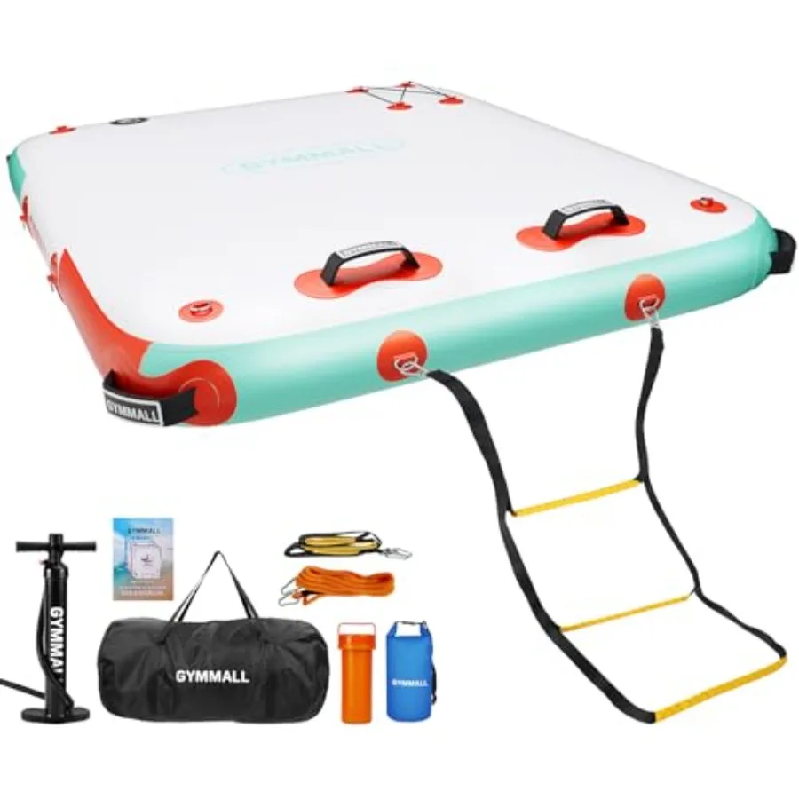 Inflatable Floating Dock Platform for swimming pool lake beach ocean; PVC material; gray; 6in thick non-slip surface 5FT/6FT/8F
Inflatable Floating Dock Platform for swimming pool lake beach ocean; PVC material; gray; 6in thick non-slip surface 5FT/6FT/8F