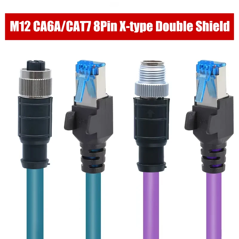 CAT6A/CAT7 M12 8-контактный X-тип двойной экранированный высокогибкий сетевой кабель изгиб/прямой штекер-мама промышленный соединитель цепи
CAT6A/CAT7 M12 8-контактный X-тип двойной экранированный высокогибкий сетевой кабель изгиб/прямой штекер-мама промышленный соединитель цепи