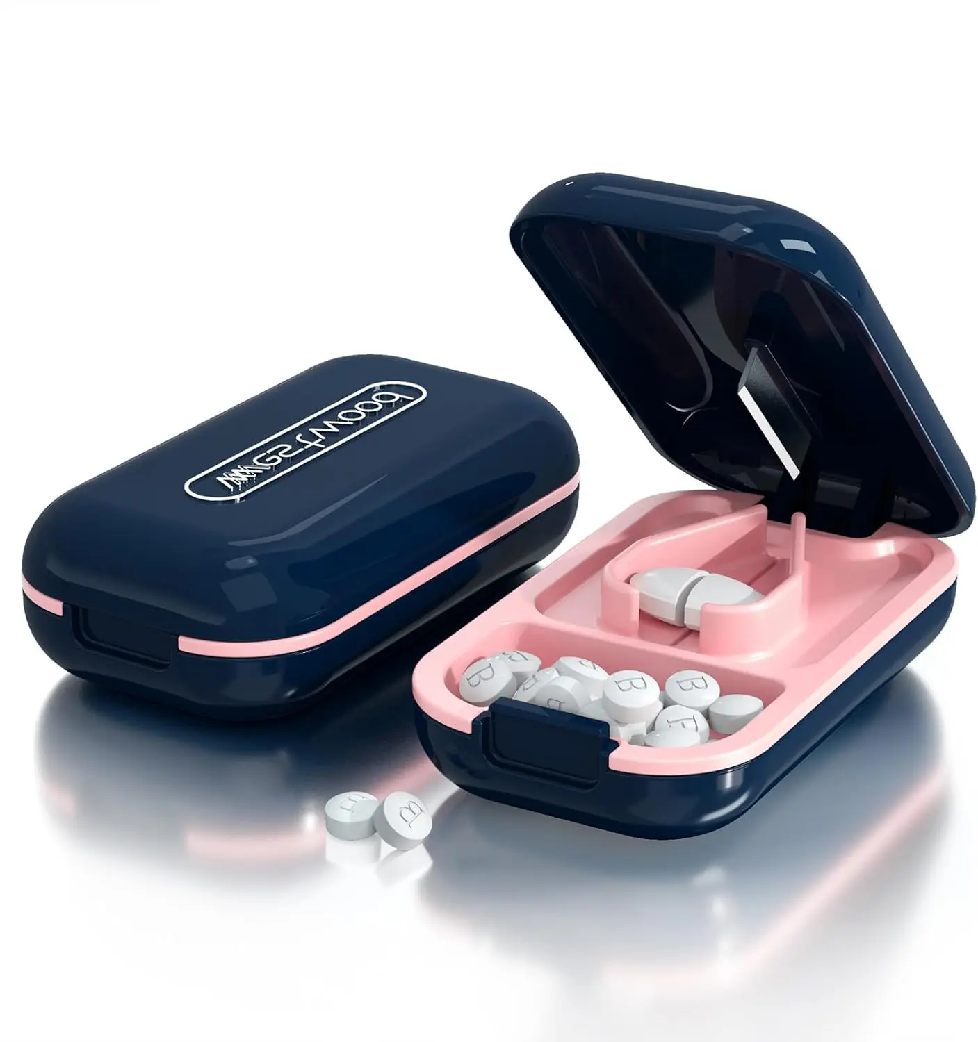 Mini Pill Cutter for Small & Large Pills, Portable Tablet Splitter, Blue
Mini Pill Cutter for Small & Large Pills, Portable Tablet Splitter, Blue