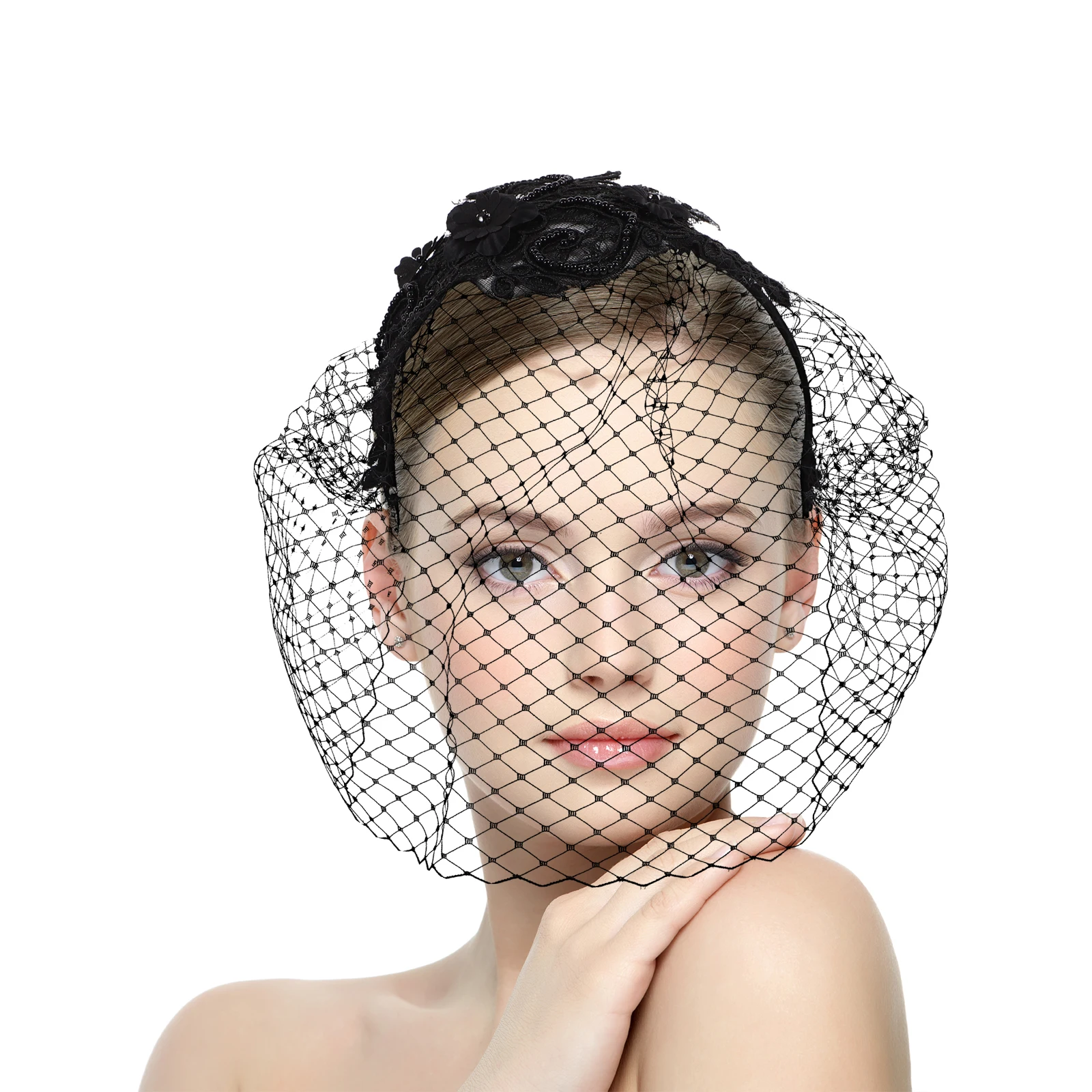 Vintage Style Veil Headband For Bridal Wedding Tea Party Cocktail Mesh Hair Accessory Women Fascinator Headband Bridal Veil
Vintage Style Veil Headband For Bridal Wedding Tea Party Cocktail Mesh Hair Accessory Women Fascinator Headband Bridal Veil