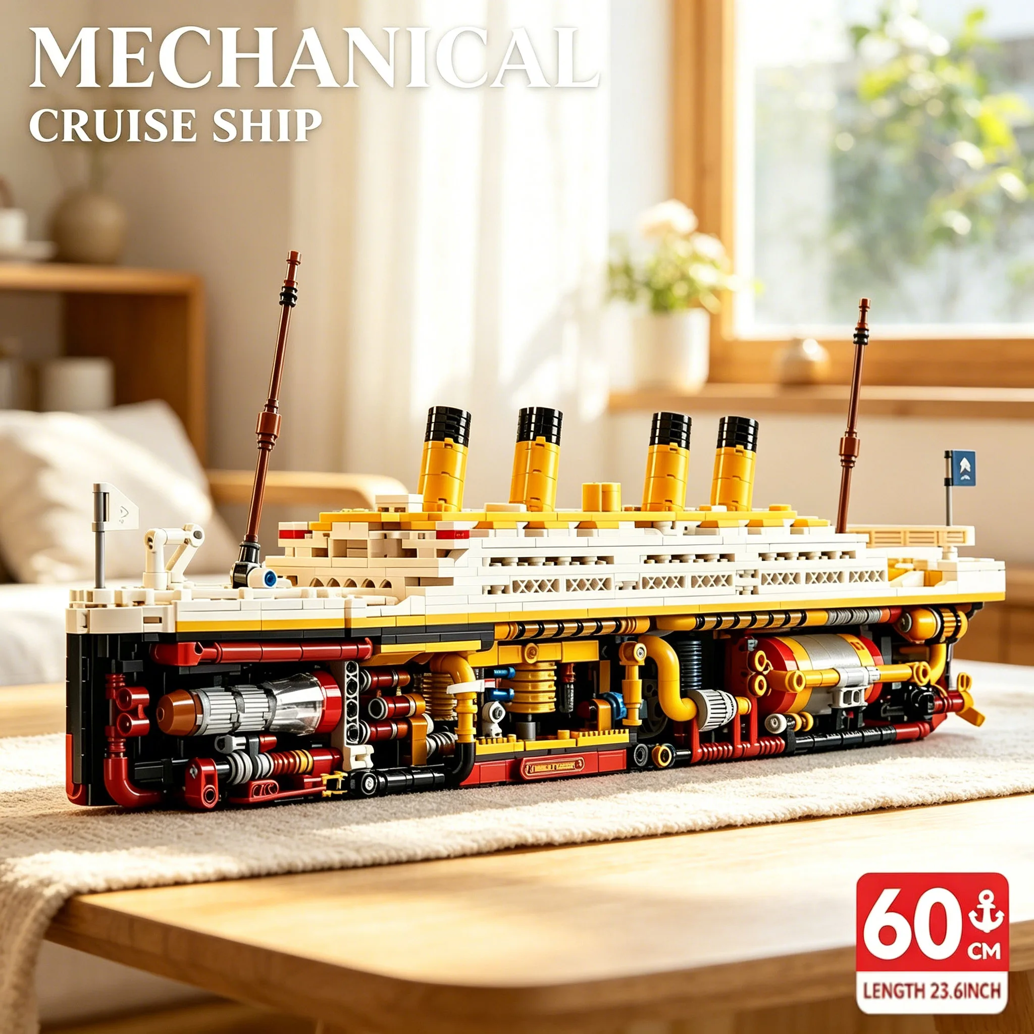 60CM Giant Cruise Ship Building Blocks Semi Transparent Ship Building Blocks Girl Toy Boy Gift Children Toy Birthday Gift
60CM Giant Cruise Ship Building Blocks Semi Transparent Ship Building Blocks Girl Toy Boy Gift Children Toy Birthday Gift