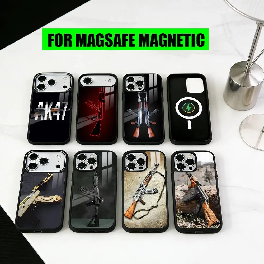 Cool AK47 Handgun G-Gun Phone Case For iPhone17,16,15,14,13,12,11 Plus,Pro Magnetic For Magsafe Wireless Charging
Cool AK47 Handgun G-Gun Phone Case For iPhone17,16,15,14,13,12,11 Plus,Pro Magnetic For Magsafe Wireless Charging