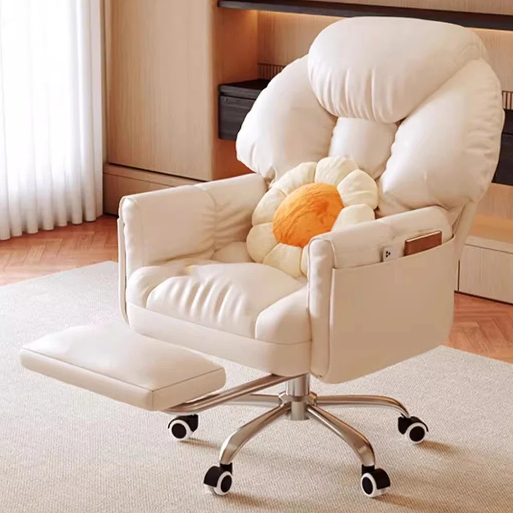 Ergonomic Comfortable Office Chair Beauty Elastic Modern Trendy Game Chair Nordic Luxury Chaise De Bureaux Office Furniture
Ergonomic Comfortable Office Chair Beauty Elastic Modern Trendy Game Chair Nordic Luxury Chaise De Bureaux Office Furniture