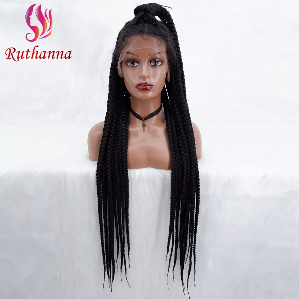 Full Lace 36 Inch New Afro Lace Braided Synthetic Wig With Large Plaid Wig For Women 100% Handmade Weaving Baby Hair Braided Wig
Full Lace 36 Inch New Afro Lace Braided Synthetic Wig With Large Plaid Wig For Women 100% Handmade Weaving Baby Hair Braided Wig