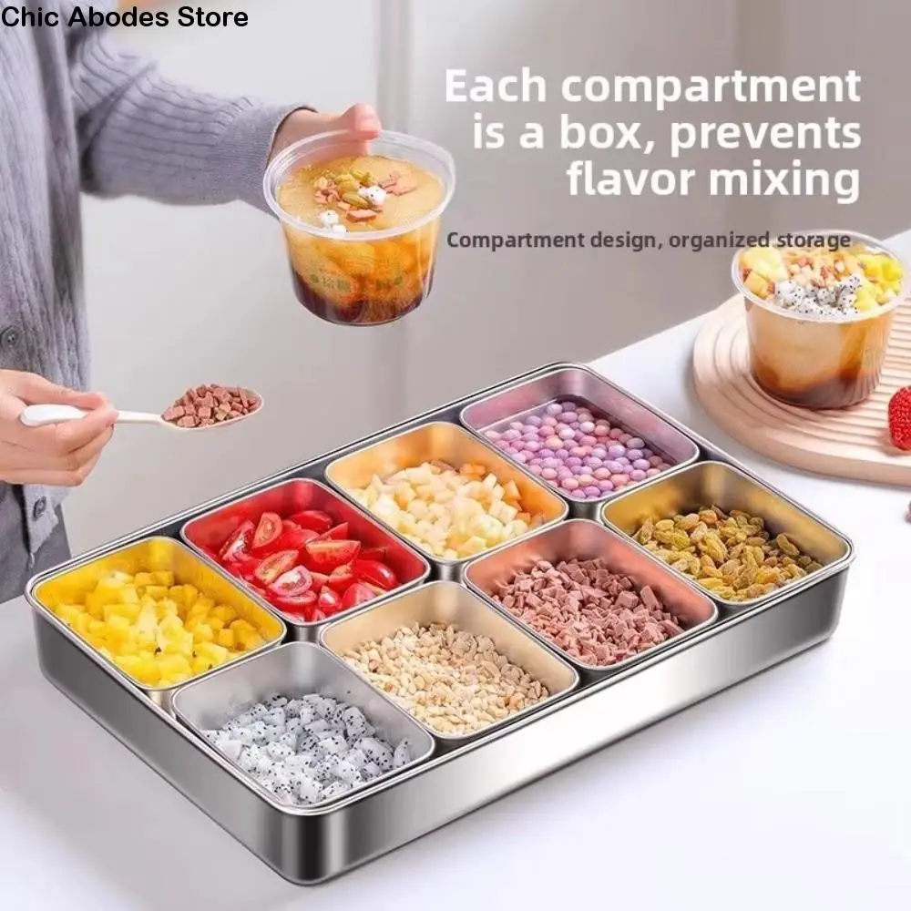 Коробка для приправ из нержавеющей стали с 2/334/6/8 отделениями, прямоугольная форма, набор для хранения банок для специй с несколькими отделениями и крышкой
Коробка для приправ из нержавеющей стали с 2/334/6/8 отделениями, прямоугольная форма, набор для хранения банок для специй с несколькими отделениями и крышкой