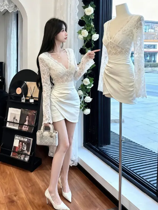 Pure Desire Сексуальная ор Юбка с кружевной отделкой Fit And Flare V Ne Dr Неводная осенне-зимняя смесь хлопка Long Sve Dr
Pure Desire Сексуальная ор Юбка с кружевной отделкой Fit And Flare V Ne Dr Неводная осенне-зимняя смесь хлопка Long Sve Dr